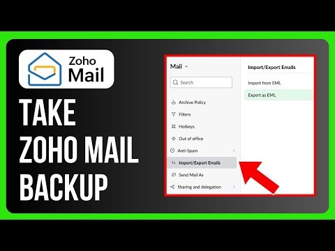 How to Take Zoho Mail Backup