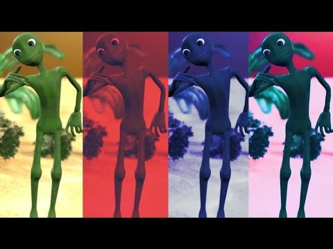 ALIEN DANCE GREEN, RED, BLUE, PINK