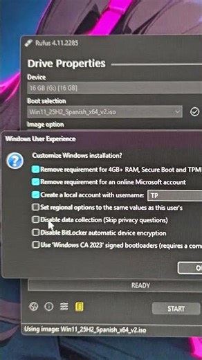 Using Rufus to hack Windows 11 installation for older hardware in 30 secs