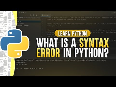 What Is A Syntax Error In Python?