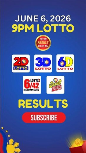 Recap: 9PM Lotto Result Today June 6, 2026 PCSO | 6/55 | 6/42