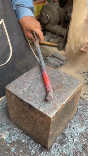 Red Hot Spring Steel Straightening Process 🔥⚒️ #Shorts
