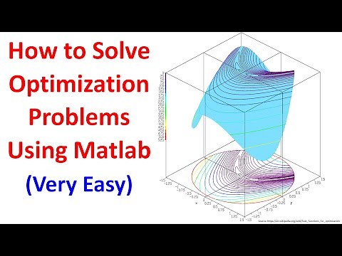 How to Solve Optimization Problems Using Matlab