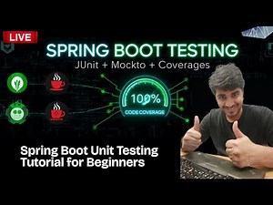 Spring Boot Unit Testing Tutorial for Beginners | JUnit + Mockito + Code Coverage