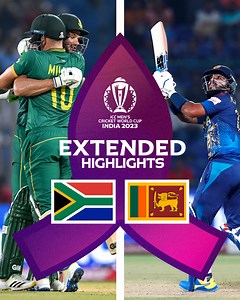 Sri Lanka put up a good fight, but South Africa just had too many on the board 👊 Watch the extended highlights from the #CWC23 fixture in Delhi 🎥 #SAvSL | ICC Cricket World Cup
