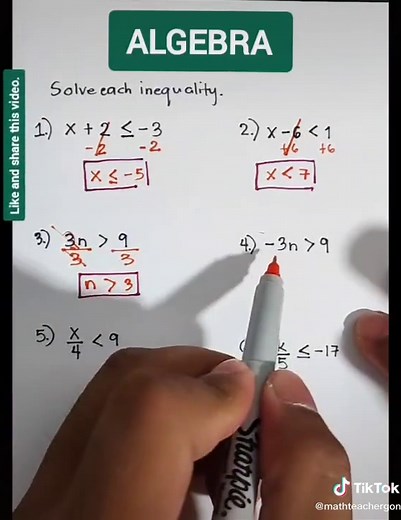 Solving Linear Inequality: Algebra | Mathematics Tutorial