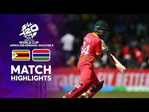 Zimbabwe hit T20I record 344 vs Gambia | Highlights | Men's T20WC Sub-Regional Africa Qualifier B