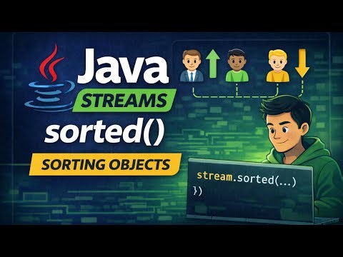 Java Stream sorted() Method | Sort Numbers, Strings & Objects | Java Interview