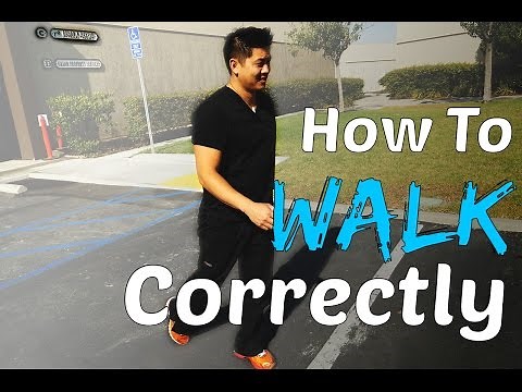 Physical Therapist Shows How To Walk Correctly