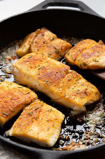 Halibut Recipe (Garlic Butter Pan-Seared)