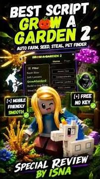 GROW A GARDEN 2 SCRIPT FREE NO KEY 2026! AUTO FARM, BIG FRUIT & PET FINDER 🍓 #GrowAGarden2 #Roblox