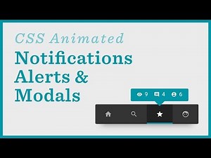 Notifications, Alerts, Menus — CSS Animations