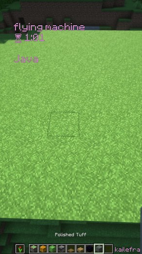 How to Build a Flying Machine in Minecraft Java