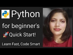 Python Quick start: Write & Run Your First Program (Beginner's Guide)