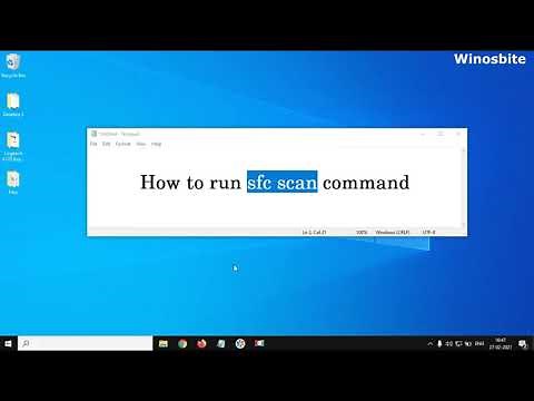 How to run sfc scannow Command in Windows 10