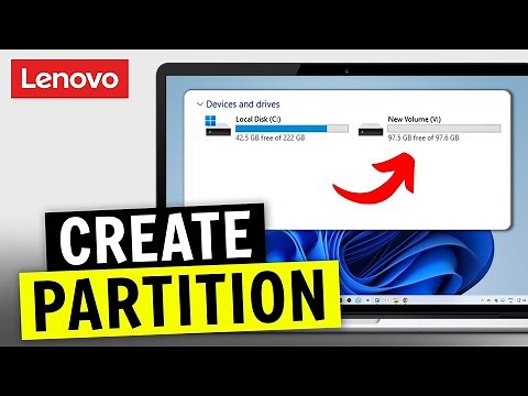 How To Create Partition in Lenovo Laptop Windows 11 (Step By Step)