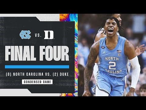 North Carolina vs. Duke - Final Four NCAA tournament extended highlights