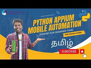 Day 1 Mobile Automation Testing using Python & Appium Introduction #appium #tamil #python #tutorial
