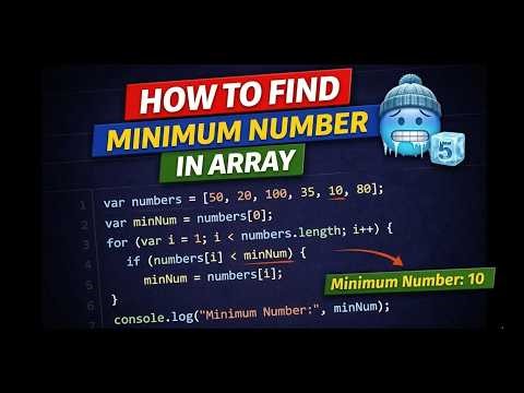 Find the Smallest Number in a JavaScript Array