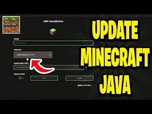 How To Update Minecraft Java