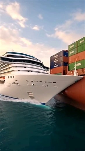 Cruise Ship and Cargo Vessel Collide While Entering the Port! | Ship Disaster
