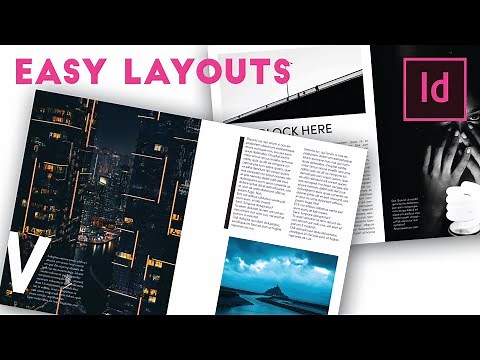 How to make BEAUTIFUL and EASY InDesign Layouts in 9 minutes. Episode 1