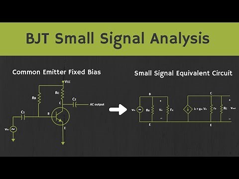 BJT Small Signal Analysis: Common Emitter Fixed Bias and Voltage Divider Bias
