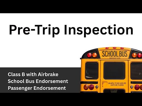 School Bus Pre-Trip Inspection for CDL | Step-by-Step Training Guide