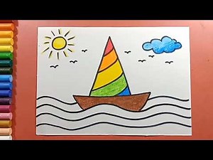 Easy Boat drawing for kids | How to drawing boat