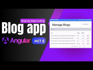 Dynamic Blog App Project using Angular & DotNet Core Api