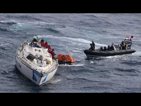 Dramatic rescue while I was sailing across the Atlantic Feb 2017