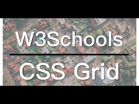 CSS Grid Responsive Layout - W3Schools Video 03