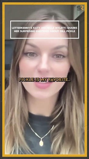Letterkenny's Katy (MICHELLE MYLETT) shares her surprising emotions about dill pickle #interview