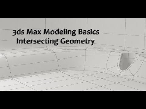 3ds Max Basic Modeling Intersecting Geometry