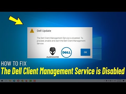 Fix The Dell Client Management Service is Disabled | How To Solve Dell Update Tool Error