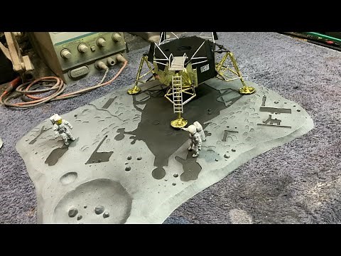 Building The First Lunar Landing Diorama Model Kit By Monogram