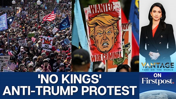 Thousands March Against Trump in 'No Kings' Protest