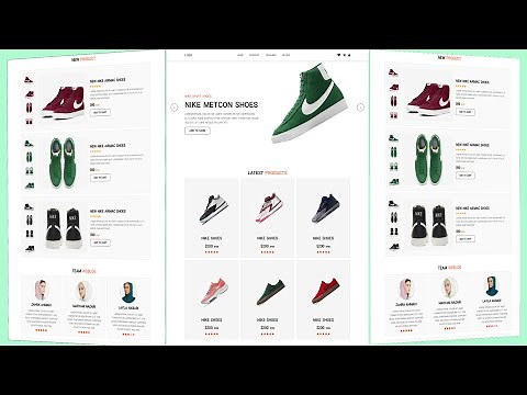 How To Make A Shoe Responsive E-Commerce Website Design Using HTML CSS And JAVASCRIPT From Scratch