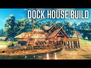 Valheim: Large Dock House Build