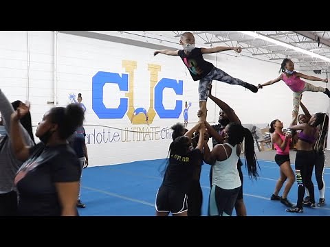 CUC: Cheerleading Practice With Stunts and Tumbling