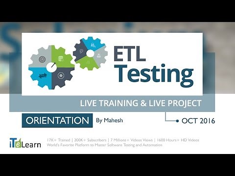 ETL Testing Live Training & Live Project for Beginners (Overview)
