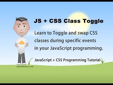 JavaScript Change CSS Class Style className Toggle Tutorial