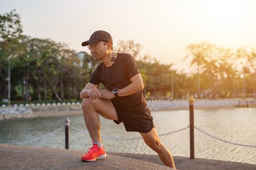 The best routine for warming up before a run