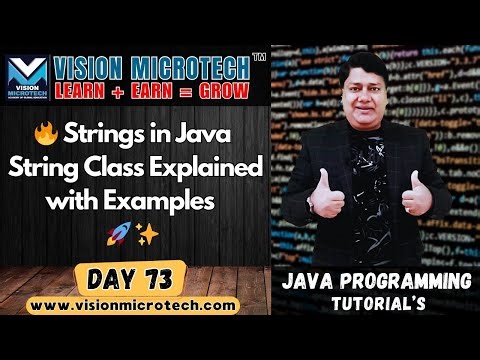 🔥 Strings in Java | String Class Explained with Examples 🚀 ✨