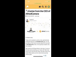 Alfred App Security Camera Using Your Old Phones for home security