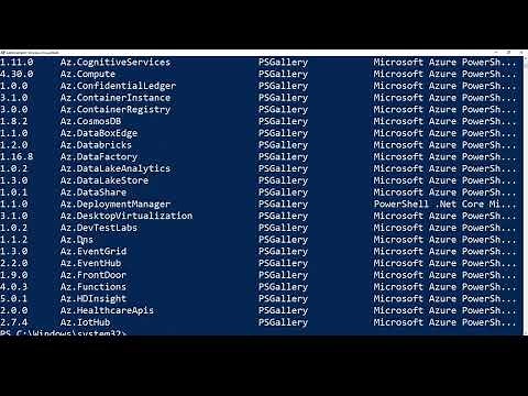 Install Azure Powershell Module and Connect to Azure