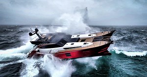 Watch: Twin-hull hydrofoiling catamaran smashes big-wave storm tests