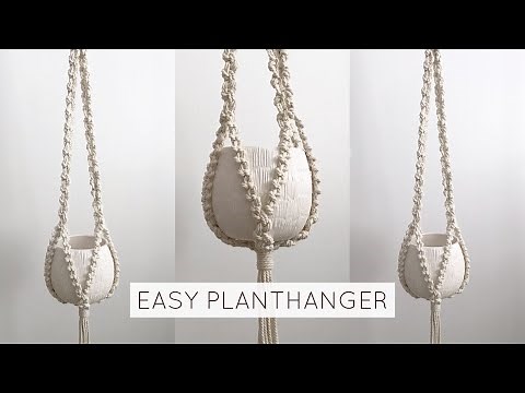 DIY: EASY MACRAME PLANT HANGER | MACRAME PLANTHANGER TUTORIAL (step by step)
