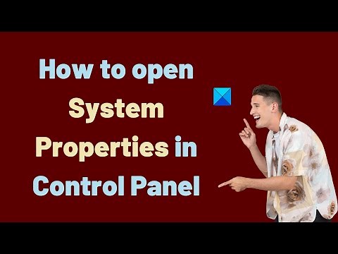 How to open System Properties in Control Panel in Windows 11