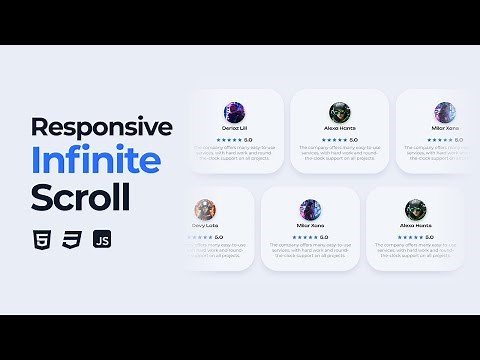 Responsive Infinite Carousel Animation Using HTML CSS JavaScript